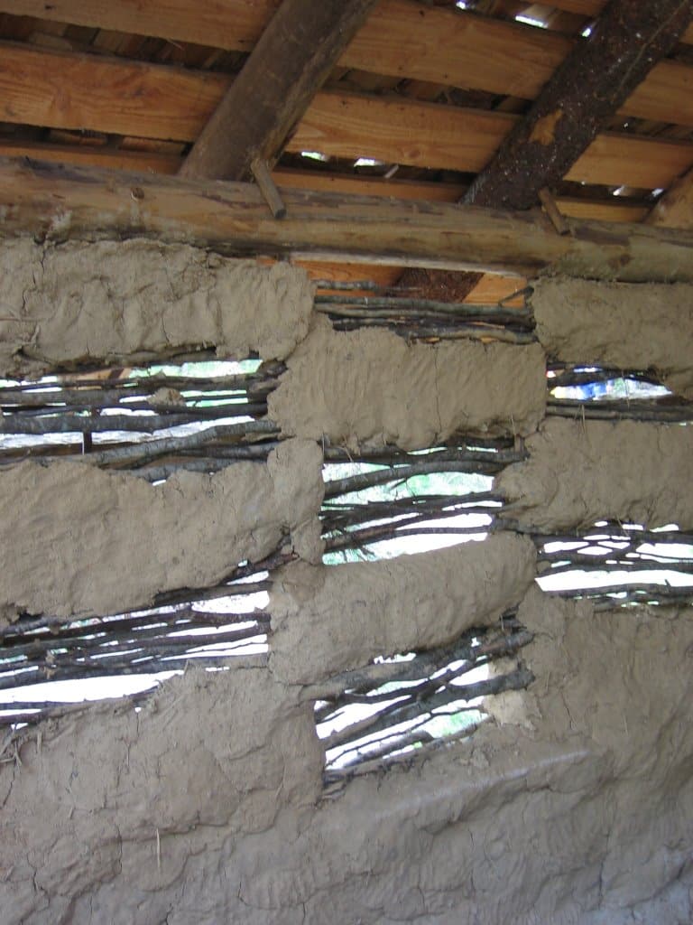 Exemple de mur en torchis